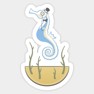 Sir Samuel Seahorse Sticker